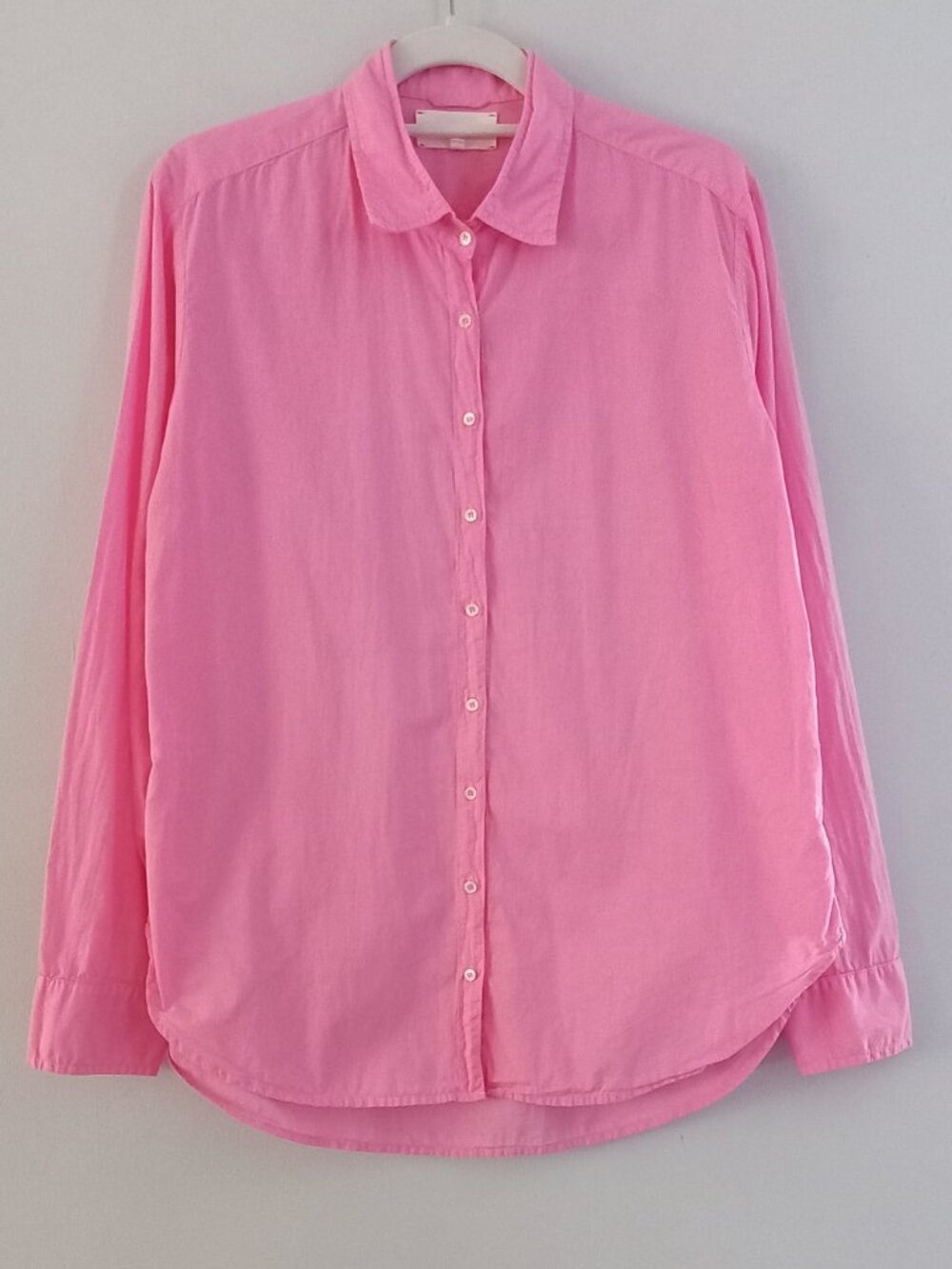XIRENA bubble gum pink button up shirt